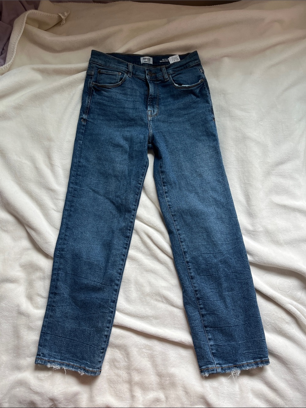 kenzie Dark Blue Straight-Leg Jeans